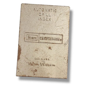 Vintage SEARS|Craftsman Drill Index Bit Set 1/16" Thru 3/8" in 64ths